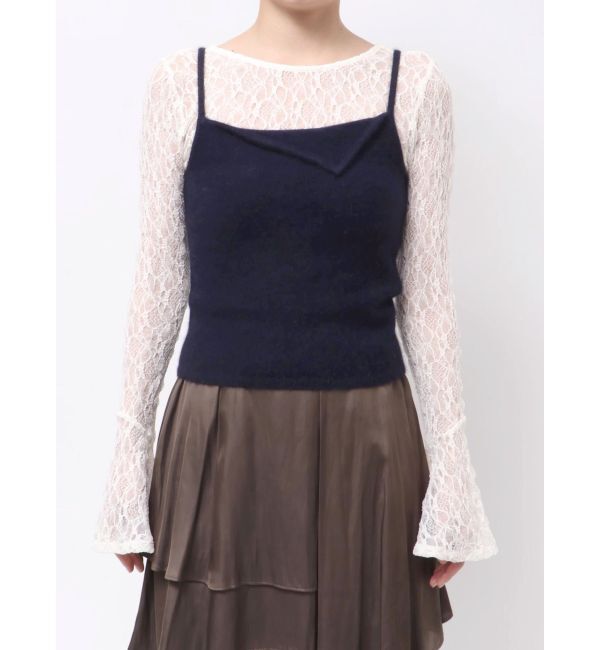 LAGUNAMOON「CHNラクーンニットキャミソール」|キャミソール|