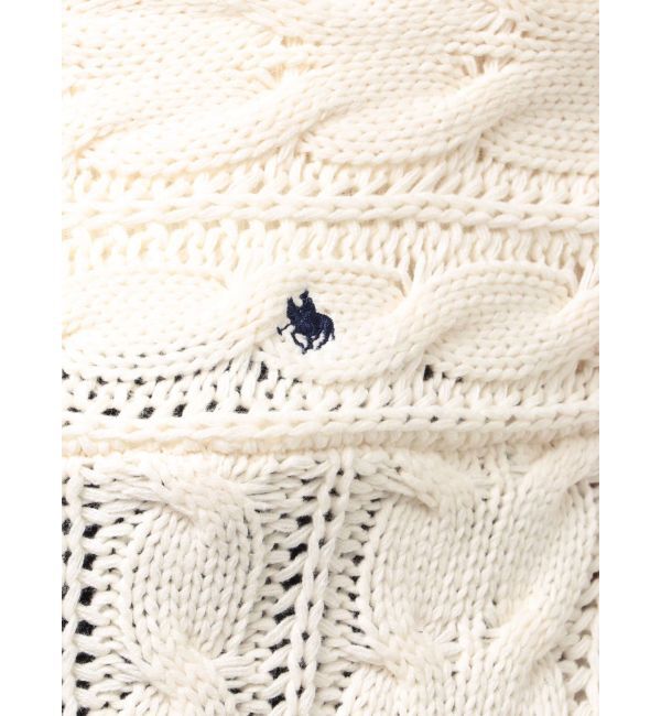 LAGUNAMOON「【POLO BCSコラボ】ケーブルオフショルニットプルオーバー」|ニット・セーター|