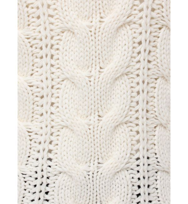 LAGUNAMOON「【POLO BCSコラボ】ケーブルオフショルニットプルオーバー」|ニット・セーター|