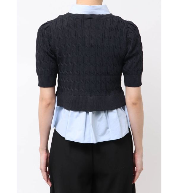 LAGUNAMOON「デタッチャブルペプラムニットカーディガン」|カーディガン|