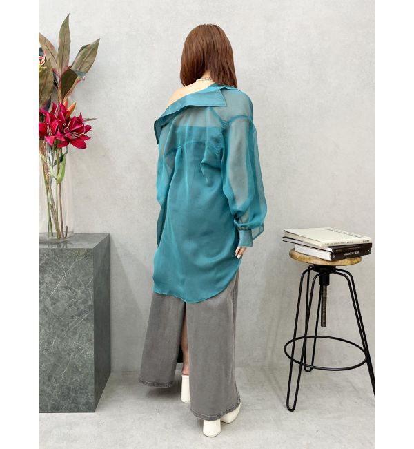 EVRIS「シアーオーバーサイズシャツ」|シャツ・ブラウス|