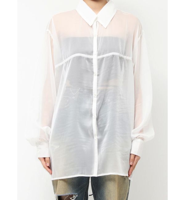 EVRIS「シアーオーバーサイズシャツ」|シャツ・ブラウス|