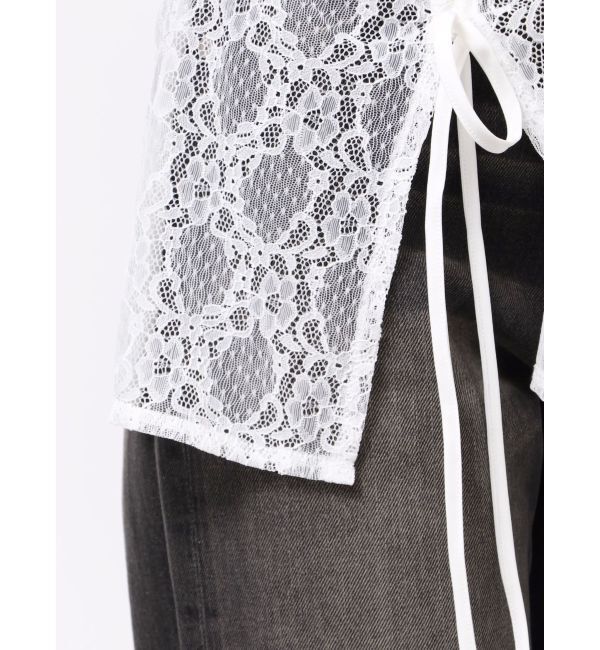 EVRIS「ドロストハーフスリーブレースシャツ」|シャツ・ブラウス|