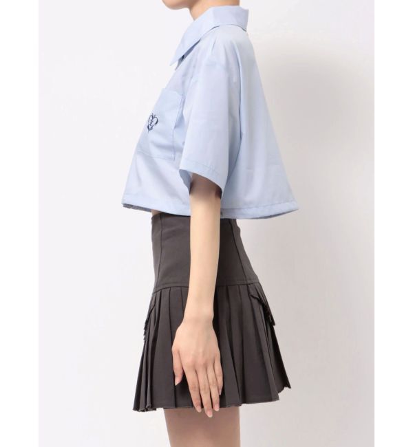 EVRIS「ワンポイントショートシャツ」|シャツ・ブラウス|