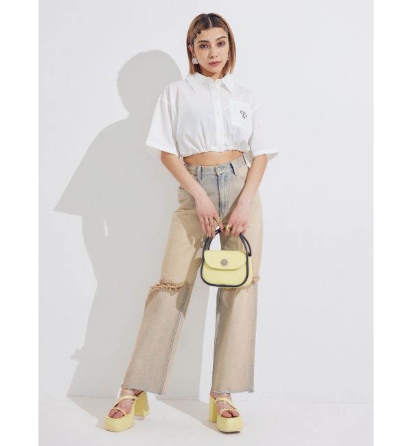 EVRIS「ワンポイントショートシャツ」|シャツ・ブラウス|