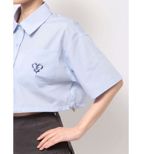 EVRIS「ワンポイントショートシャツ」|シャツ・ブラウス|