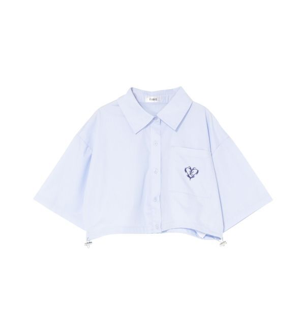 EVRIS「ワンポイントショートシャツ」|シャツ・ブラウス|