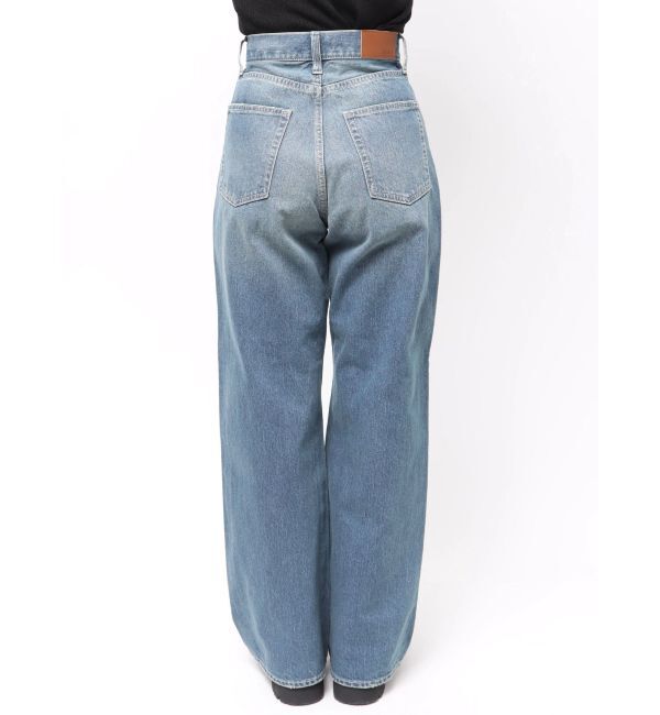 EVRIS「リボンレースワイドデニムパンツ」|デニム|