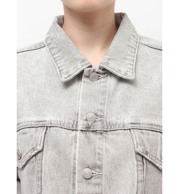 EVRIS「ヴィンテージライクカラーデニムブルゾン【セットアップ着用可能】」|デニムジャケット|