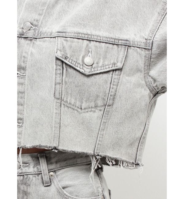 EVRIS「ヴィンテージライクカラーデニムブルゾン【セットアップ着用可能】」|デニムジャケット|