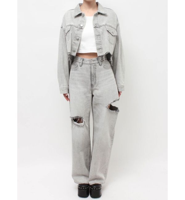 EVRIS「ヴィンテージライクカラーデニムブルゾン【セットアップ着用可能】」|デニムジャケット|