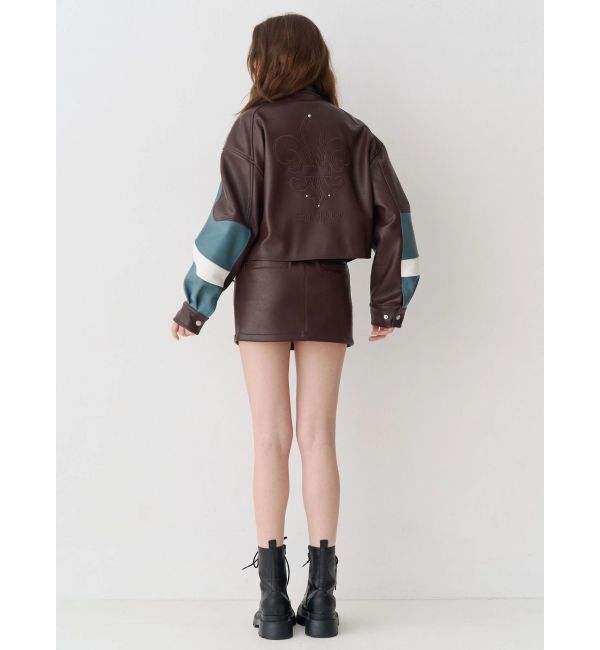 EVRIS「フェイクレザーベルトミニスカート【セットアップ着用可能】」|スカート|