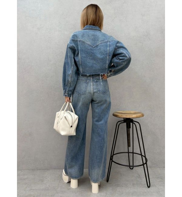 EVRIS「カットアウトワイドデニムパンツ【セットアップ着用可能】」|デニム|
