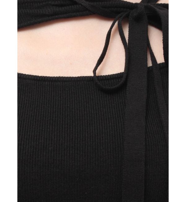 EVRIS「カットアウトニットミニワンピース」|ワンピース|