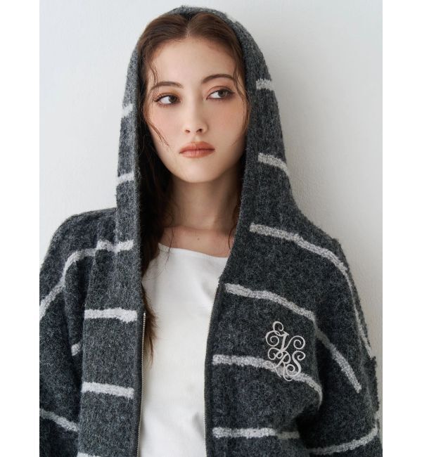 EVRIS「オーバーサイズフードニットトップス【セットアップ着用可能】」|ニット・セーター|