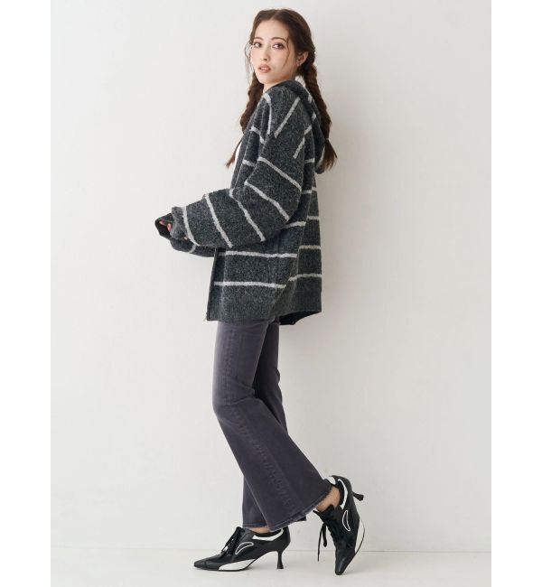 EVRIS「オーバーサイズフードニットトップス【セットアップ着用可能】」|ニット・セーター|