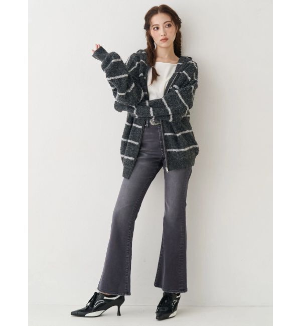 EVRIS「オーバーサイズフードニットトップス【セットアップ着用可能】」|ニット・セーター|