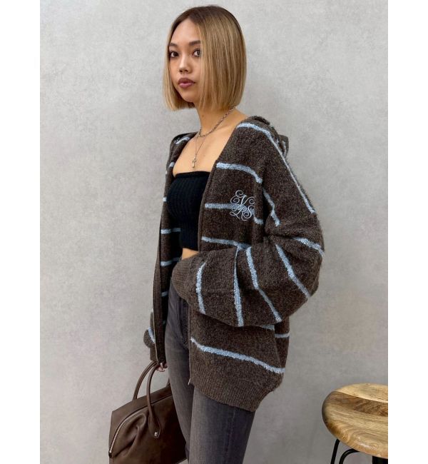 EVRIS「オーバーサイズフードニットトップス【セットアップ着用可能】」|ニット・セーター|