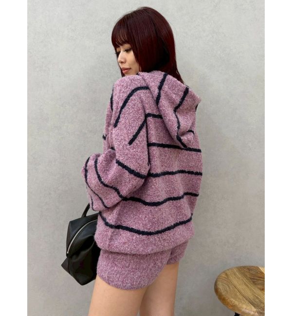 EVRIS「オーバーサイズフードニットトップス【セットアップ着用可能】」|ニット・セーター|