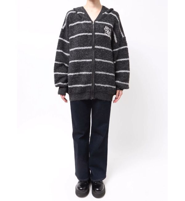 EVRIS「オーバーサイズフードニットトップス【セットアップ着用可能】」|ニット・セーター|