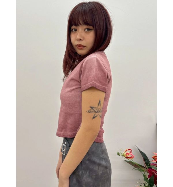 EVRIS「MOON BABE ロゴクロップドTシャツ」|Tシャツ・カットソー|