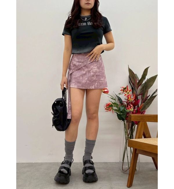 EVRIS「MOON BABE ロゴクロップドTシャツ」|Tシャツ・カットソー|