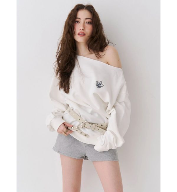 EVRIS「ワンショルダースウェットトップス」|スウェット・ジャージ|