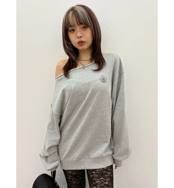 EVRIS「ワンショルダースウェットトップス」|スウェット・ジャージ|