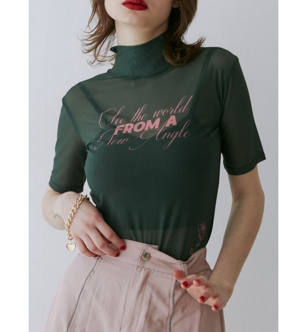 jouetie「ハーフスリーブタトゥーシアートップス」|Tシャツ・カットソー|