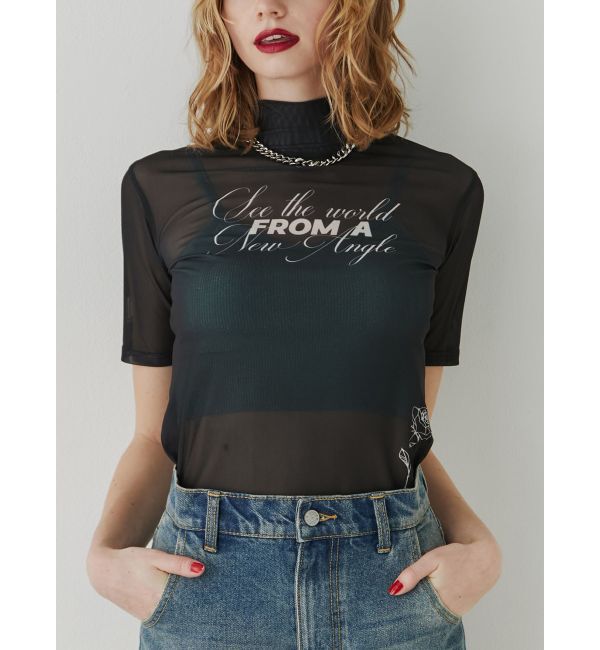 jouetie「ハーフスリーブタトゥーシアートップス」|Tシャツ・カットソー|