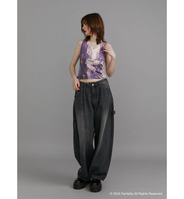 jouetie「【JANIS】photo print sleeveles【コラボ】」|タンクトップ|