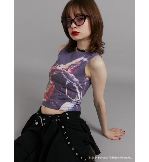 jouetie「【JANIS】photo print sleeveles【コラボ】」|タンクトップ|