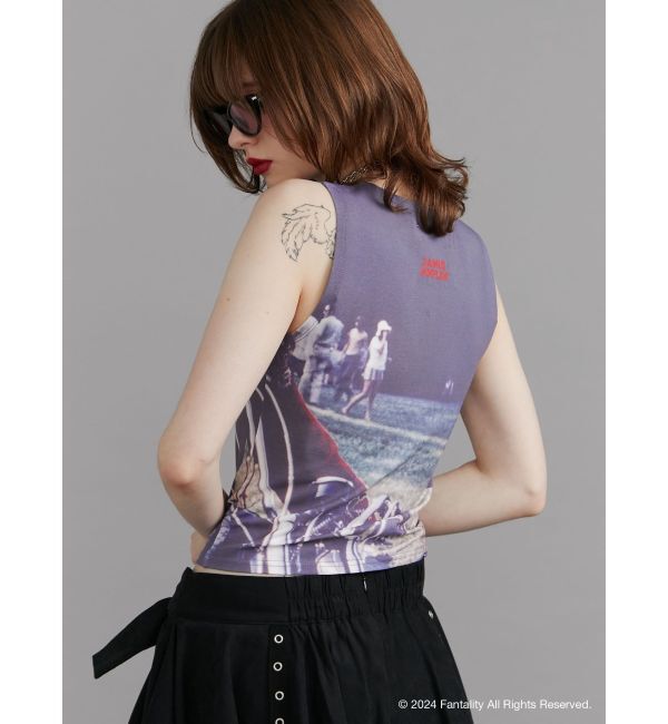 jouetie「【JANIS】photo print sleeveles【コラボ】」|タンクトップ|
