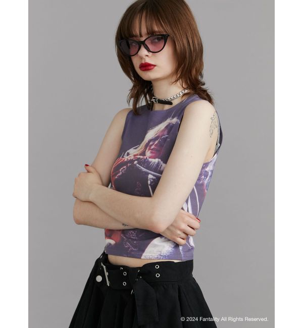 jouetie「【JANIS】photo print sleeveles【コラボ】」|タンクトップ|