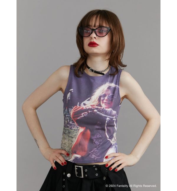 jouetie「【JANIS】photo print sleeveles【コラボ】」|タンクトップ|