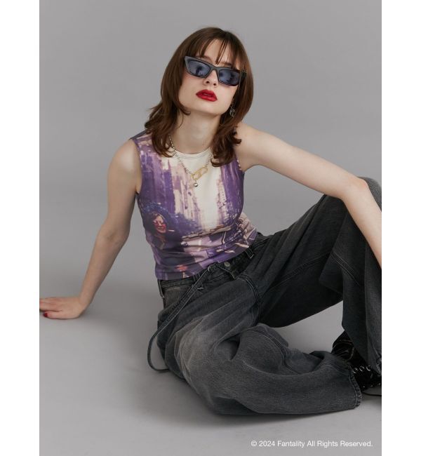 jouetie「【JANIS】photo print sleeveles【コラボ】」|タンクトップ|