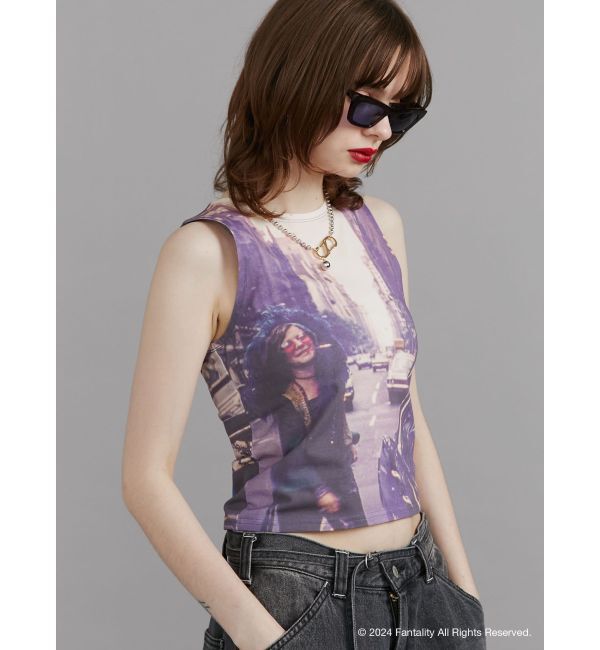 jouetie「【JANIS】photo print sleeveles【コラボ】」|タンクトップ|