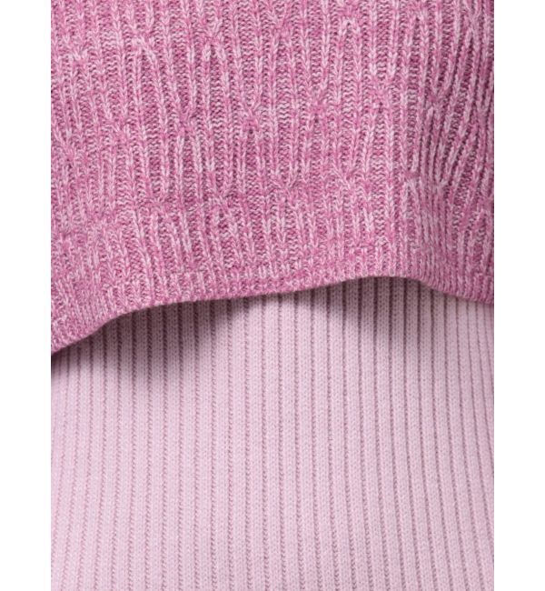 jouetie「レイヤードニットミニワンピース」|ワンピース|