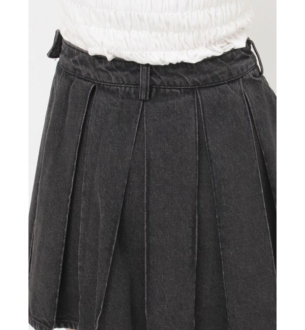 jouetie「ラッププリーツデニムスカパン【セットアップ対応】」|デニム|