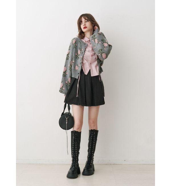 jouetie「ラッププリーツデニムスカパン【セットアップ対応】」|デニム|