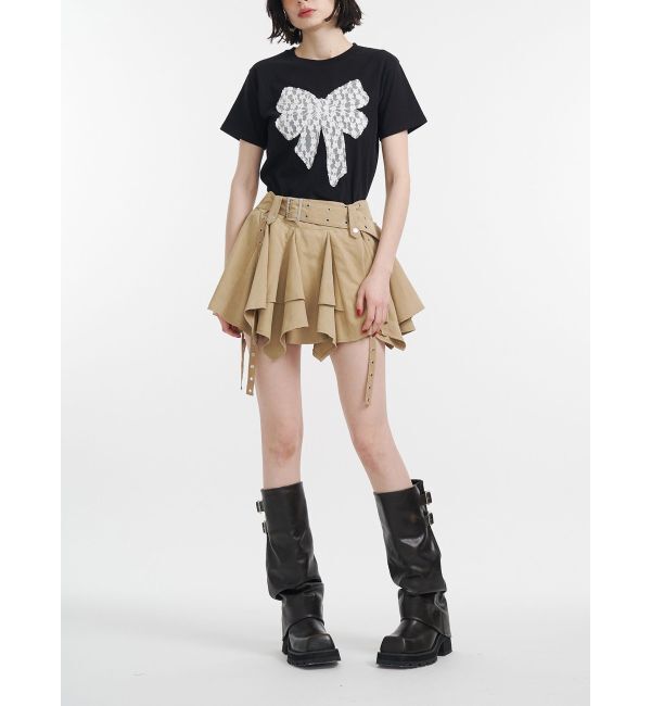 jouetie「アシメヘムベルテッドミニスカート」|スカート|