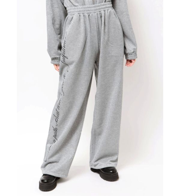 jouetie「【WEB限定】ラメスウェットルーズパンツ【セットアップ対応】」|その他|
