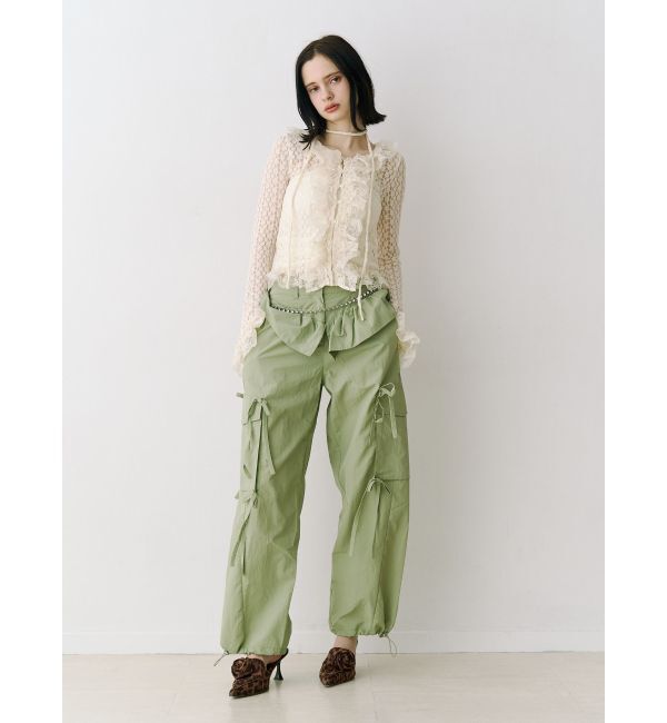 jouetie「ペプラムナイロンルーズパンツ」|その他|