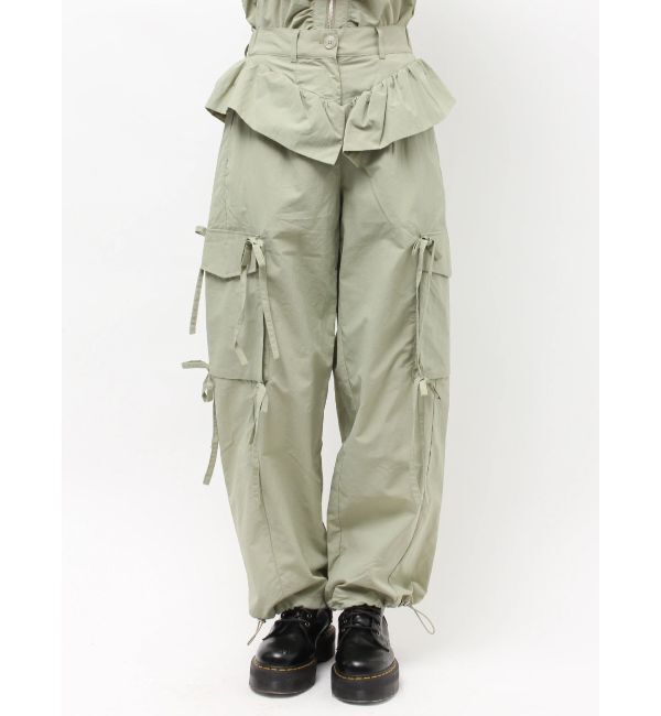 jouetie「ペプラムナイロンルーズパンツ」|その他|