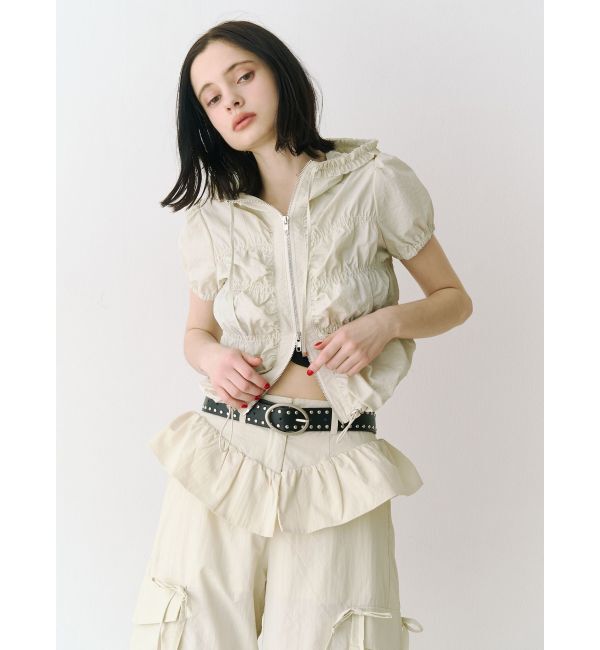 jouetie「ペプラムナイロンルーズパンツ」|その他|