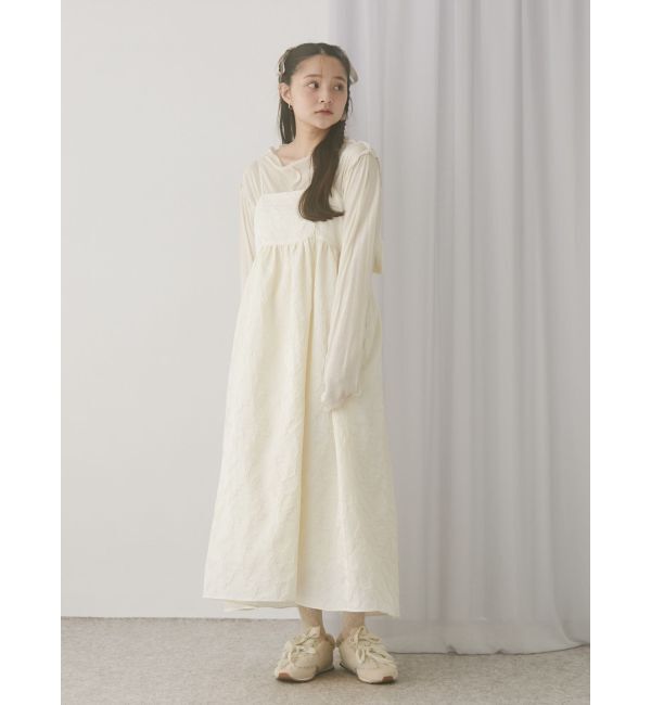 merry jenny「バックリボンジャガードキャミワンピース」|ワンピース|