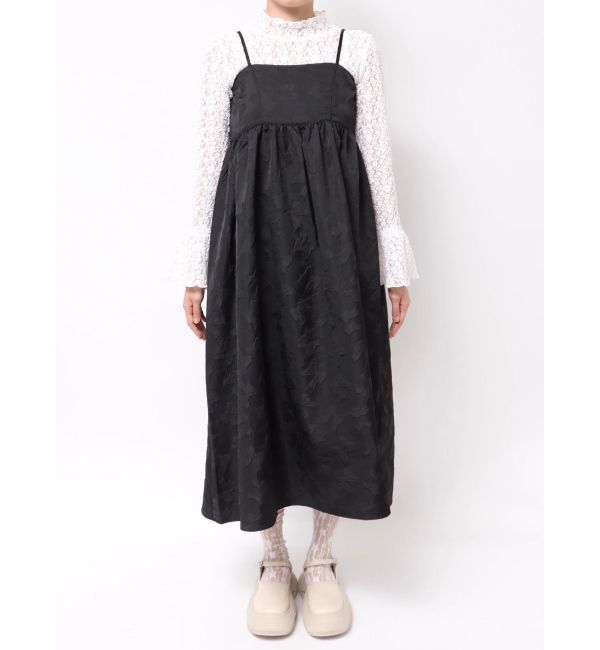 merry jenny「バックリボンジャガードキャミワンピース」|ワンピース|