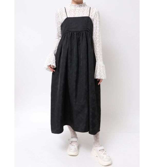 merry jenny「バックリボンジャガードキャミワンピース」|ワンピース|