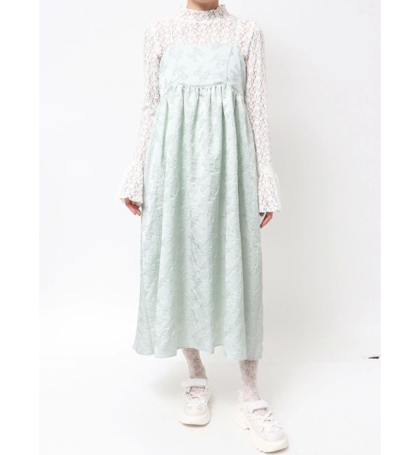 merry jenny「バックリボンジャガードキャミワンピース」|ワンピース|