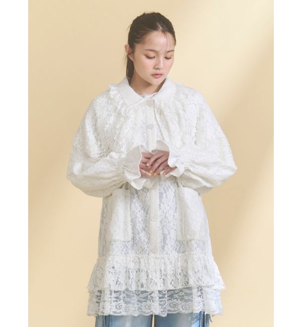 merry jenny「レースケープジャケット」|テーラードジャケット|